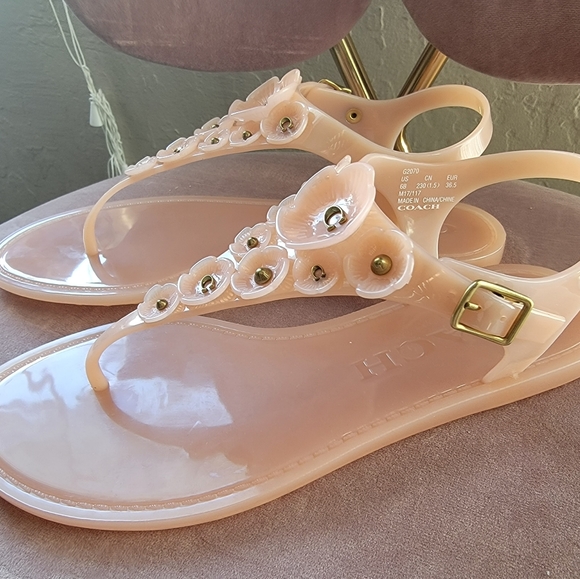Coach jelly sandals 6 - Picture 6 of 10